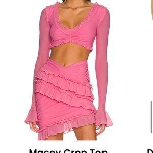 majorelle revolve crop top